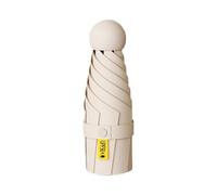 NONDK Miniparaguas Anti-UV para DíAs Soleados y Lluviosos, PortáTil con Revestimiento UV y 6 Varillas Reforzadas, Color Crema.