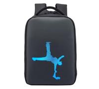 NONDK Mochila con Pantalla LED, Bolsa de Exhibición, Publicidad con WiFi para Viajes Exprés con Nombre y Logotipo Al Aire Libre.