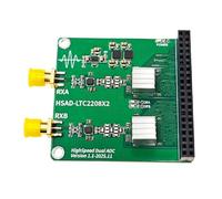 NONDK Módulo ADC de Doble Canal LTC2208 Módulo ADC LTC2208 para FPGA RIGUKE/ALINX/MEYESEMI Capaz de Capturar Cualquier Forma de