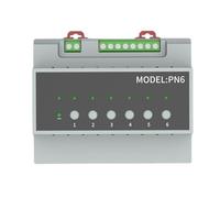 NONDK Módulo de Interruptor de Relé Tuya Zigbee de 6 Canales Módulo de Control de Electrodomésticos de Control Remoto Compatible con Control de Motor de 3 Vías
