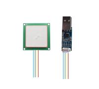 NONDK Módulo Lector RFID UHF TTL YRM100 con Interfaz y Antena RFID Integrada