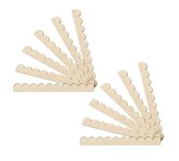 NONDK Moldura Decorativa de Madera Festoneada, Sin Terminar, con Borde Festoneado, Moldura DIY para Ventana de Gabinete, 12 Piezas