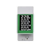 NONDK Monitor de CA de Carril Din 4 en 1 AC50-300V 100A Voltaje Corriente Watt KWH Potencia Medidor de EnergíA Digital VoltíMetro AmperíMetro VatíMetro