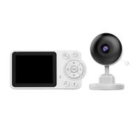 NONDK Monitor de Inalámbrico de 2,8 Pulgadas con Enchufe Europeo, Monitor de Inteligente, Cámara de Seguridad para Niñera de Alta Resolución