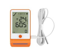NONDK Monitor de Temperatura y Humedad Termómetro Registrador de Datos Digital Registrador Cadena de Frío Transporte Invernadero