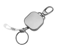 NONDK MosquetóN RetráCtil de Metal Resistente CinturóN Carretes Clip Cable de Alambre de Acero Reforzado de 28,3 Pulgadas