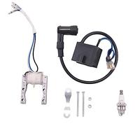 NONDK Motor CDI Bobina de Encendido Bobina de Estator Kit de BujíA para 2 Tiempos 49Cc 50Cc 60Cc 80Cc Bicicleta de Motor Bicicleta