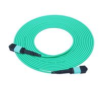 NONDK MPO(Femenino) A MPO(Femenino) Cable de Parcheo de Fibra OM3 de 12 Núcleos, Cable de Parcheo de Fibra Multimodo para Aplicaciones de Transceptores QSFP+.