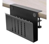NONDK Organizador de Almacenamiento Lateral de Escritorio, Sin Taladro, Soporte para Portátil Debajo Escritorio, Soporte Abrazadera, Soporte Colgante para Portátil para Oficina y Hogar.