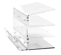 NONDK Organizador de Escritorio para Teclado y Ratón, Acrílico, con 3 Niveles, Transparente.