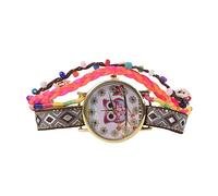 NONDK Owl Pattern Knitting Quartz Casual Reloj de Pulsera Reloj Pulsera MarróN