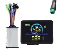 NONDK P5C Medidor de Pantalla LCD para Bicicleta Eléctrica 24V-60V + 36V/48V 350W Controlador de Sinusoidal UART Ebike Medidor de Pantalla LCD en Color 5PIN