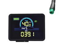 NONDK P5C Medidor de Pantalla LCD para Bicicleta Eléctrica 24V-60V Ebike Pantalla Inteligente IP67 UART Medidor de Pantalla LCD Colorido 5PIN