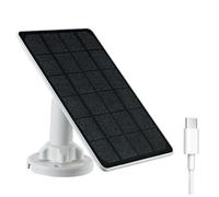 NONDK Panel Solar de 3W para Cámara de Seguridad Exterior IP65 A Prueba de Agua con Cable de Carga de 3 Metros para Carga de Cámara Exterior,C