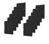 NONDK Paneles Acústicos Paneles de Pared Insonorizados Paneles Acústicos Autoadhesivos Paneles Insonorizados Paquete de 12 Negro