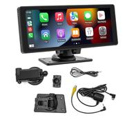 NONDK Pantalla de Navegación para Coche de 10,26 Pulgadas, Bluetooth, Portátil, Inalámbrico, Carplay, Android Auto, Reproductor MP5
