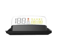 NONDK Pantalla Frontal para Coche con Espejo OBD2, Proyector Digital de Velocidad, Advertencia de Temperatura del Aceite, Presión del Turbo y Medidor Automático.