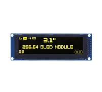 NONDK Pantalla OLED de 3,12 Pulgadas, 256 X 64, 25664 Puntos, Módulo LCD Gráfico, Pantalla LCM, Controlador SSD1322, Compatible con SPI.