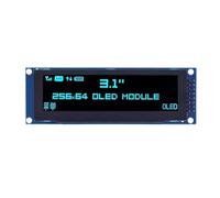 NONDK Pantalla OLED de 3,12 Pulgadas, 256 X 64, 25664 Puntos, Módulo LCD Gráfico, Pantalla LCM, SSD1322, Compatible con Controlador SPI, Color