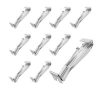 NONDK Paquete de 10 Perchas para Canalones de 5 Pulgadas, con Tornillo Preinsertado, Soportes de Canalones de Aluminio para Reparar Canalones de Lluvia Caídos