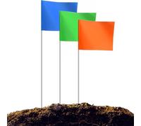 NONDK Paquete de 100 Marcadoras, Marcadoras para Césped, de Paisaje de 15x4x5 Pulgadas, de Riego, de Césped, Marcadores de Jardín