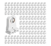 NONDK Paquete de 100 Portalámparas LED T8 T10 T12 Sin Derivación, Portalámparas, Tubo Fluorescente LED T8 Sin Derivación