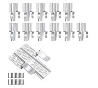 NONDK Paquete de 12 Clips de Reparación de Paneles de Yeso con Tornillos, Clips de de Pared para Reparación de de 1/2 Pulgada