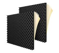 NONDK Paquete de 12 Paneles de Espuma AcúStica Autoadhesivos Panel de Pared de Tratamiento de InsonorizacióN IgníFugo, Reduce la Espuma de Ruido para Estudio, Etc.