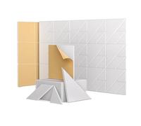 NONDK Paquete de 12 Paneles de Pared Insonorizados, Paneles Acústicos Autoadhesivos una Prueba de Sonido de 12x12x0,4 Pulgadas para el Hogar y la Oficina