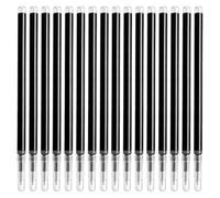 NONDK Paquete de 16 Recambios Borrables para Bolígrafo, Tinta de Gel Negra, Punta Fina de 0,7 Mm, Compatibles con las Principales Marcas, Ideales para la Escuela y la Oficina.