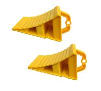 NONDK Paquete de 2 Calzos para Ruedas Portátiles con Asas, Almohadilla de Soporte para Neumáticos con Base de Plástico Antideslizante para Ruedas de Vehículos, Coches y Camiones