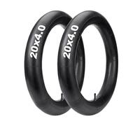 NONDK Paquete de 2 Cámaras de Aire para Neumáticos Anchos de 20x4.0 con Válvula Schrader, Cámaras de Bicicleta de Caucho Butílico para Accesorios de Bicicletas Eléctricas