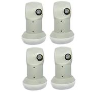 NONDK Paquete de 4 Convertidores Lineales Universales KU-Band Digital HD para Receptor de TV Satelital L9.75/10.6 KU Lnb Convertidor Lineal para LNB de Antena Satelital