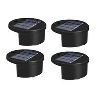 NONDK Paquete de 4 Luces de Borde de Piscina con Energía Solar para Piscinas Enterradas, Decoraciones de Piscina Inalámbricas Impermeables sobre el Suelo
