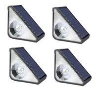 NONDK Paquete de 4 Luces Solares para Escalones de Exterior, para Escaleras, Patios, y