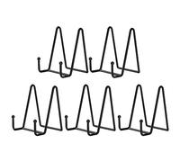 NONDK Paquete de 5 Soportes de ExhibicióN de Metal Negro de 4,3 Pulgadas Soporte de Placa Soporte de ExhibicióN para Imagen, Placa Decorativa, Libro