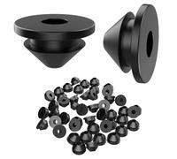 NONDK Paquete de 50 Ojales de Goma para Protección de Cables, Poste de Protección de Cables de Metal de 1/8, 5/32 y 3/16 Pulgadas