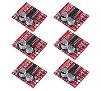 NONDK Paquete de 6 Controladores de Motor de CC L298N, Controlador de Velocidad PWM de 2 Vías MX1508 Mini de Doble Canal de 1,5 A con Doble Puente H para Reemplazar Motores Paso A Paso
