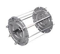 NONDK Paquete de 8 Brochetas de Acero Inoxidable para Freidora de Aire: Calentamiento Uniforme para Carne, Verduras y Frutas.