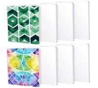 NONDK Paquete de 8 Planchas de Impresión para Monotipia de 6 X 6 Pulgadas, Planchas de Silicona Reutilizables para Impresión Artística en Prensa.