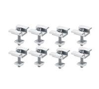 NONDK Paquete de 8 Soportes de Montaje de Panel Solar, Abrazaderas de Extremo de Panel Solar, Abrazaderas Centrales, para MóDulo Solar de Panel Solar Fotovoltaico de 30 Mm