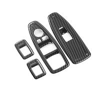 NONDK Para 1 3 4 Series 3Gt F20 F30 F31 F34 F36 Decoración de Botón de Elevación de Vidrio de Ventana Decoración de Panel de Fibra de Carbono Abs