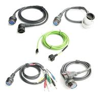 NONDK Para Cables de Conexión OBD2 para MB Star C4 C5, Cables OBD2 de 38PIN/14PIN 16/4PIN, Cable de Prueba OBD2, Cable de Red LAN.