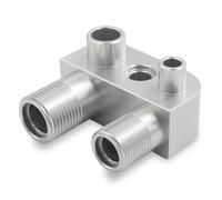 NONDK Para Conversión de Cambio de Motor LSX LS3, Adaptador de Compresor de Línea de Aire Acondicionado, Adaptador de Aluminio para Compresor de Aire Acondicionado