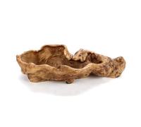 NONDK Pastoral Retro Paisaje Maceta Resina Árbol Tocón Maceta Artificial Driftwood Escultura Rústica Suculenta