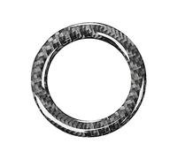 NONDK Pegatinas de la Cubierta Central del Volante del Coche de Fibra de Carbono para - Serie 3 E46 323I 328I 330I 325I 1997-2004
