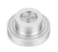 NONDK Peso de Registro LP Disco de Vinilo de Abrazadera Estabilizador de Plataforma Giratoria Accesorios para Reproductor de Vibración Plata