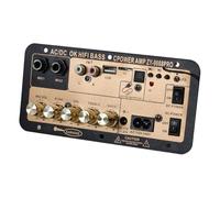 NONDK Placa Amplificadora Bluetooth 5.0 con Amplificador de Audio Óptico, USB, Radio FM, Reproductor TF, Subwoofer de Audio DIY para Karaoke en Casa, Enchufe de la UE.