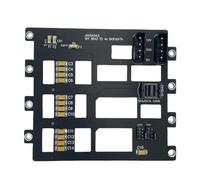 NONDK Placa Base de Disco Duro SAS/SATA para Servidor de Almacenamiento NAS, Adaptador de 6 Gbps SFF8643 A HDD SSD de 4 Bahías, Fuente de Alimentación 4D de Gran Tamaño.