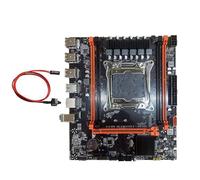 NONDK Placa Base de Escritorio X99 B85 LGA2011-3, 4 Ranuras de RAM DDR4 REG ECC, M.2 PCIE SATA3.0, Placa Base para Juegos X99 con Cable de Conmutación.